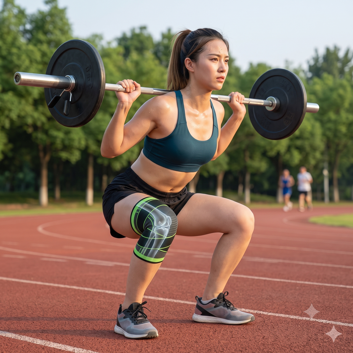 Rodillera Deportiva con Vendas de Sujeción