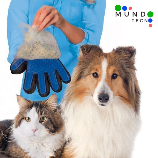 Guante Saca Pelos , Pelusa Y masajes Perros y Gatos Pack x1 Unidades