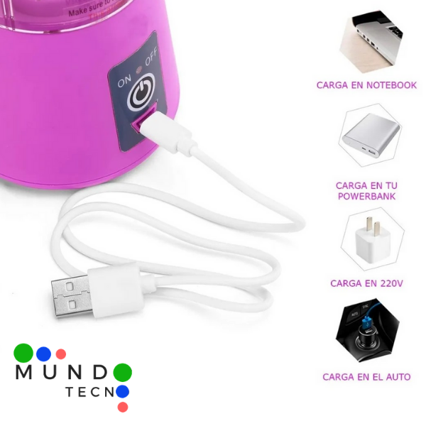 LICUADORA PORTATIL RECARGABLE® MAXIMA CALIDAD 🔥Hoy 35%OFF 🔥