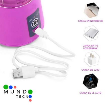 LICUADORA PORTATIL RECARGABLE® MAXIMA CALIDAD 🔥Hoy 35%OFF 🔥